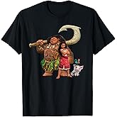 Disney Moana 2 Maui Pua Heihei Ready for a New Adventure T-Shirt