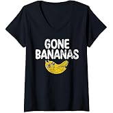 Womens Gone Bananas V-Neck T-Shirt