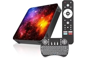 Android 14.0 TV Box 4GB RAM 64GB ROM, Support 4K Dual-WiFi2.4G/5G Quad-core Smart TV Box, Bluetooth4.2 HDMI Cable USB2.0 with
