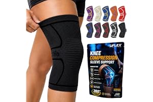 Knee Brace for Men and Women Knee Compression Sleeve Knee Support Wraps for Arthritis Joint Pain Relief, Workout, Swelling, Sports, Circulation, Running, Recovery for ACL & Meniscus Tear