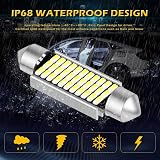 KATUR Festoon LED Bulbs 41mm 42mm 6000K Canbus Error Free 4pcs White view 9