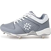RIP-IT Women's Diamond Metal Softball Cleats - Softball Shoes for Women - Charcoal - Size 6