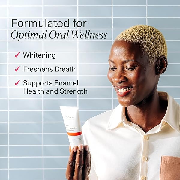 BOKA FLUORIDE FREE TOOTHPASTE NANO HYDROXYAPATITE, HELPS REMINERALIZE, APPROPRIATE FOR SENSITIVE TEETH, WHITENING – FOR ADULT, KIDS ORAL CARE – CINNAMON MINT FLAVOR, 4 FL OZ 1PK – US MANUFACTURED