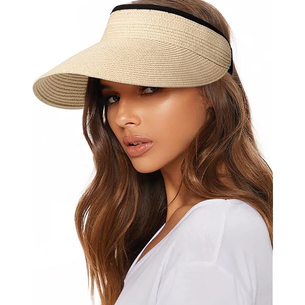 Chapeau De Soleil Pour Femme - Large Bord, Protection UV - Style Dôme Avec Motif Maille - Pour Plage, Jardinage, Voyages