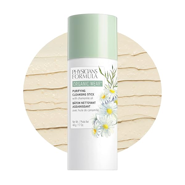 MAKEUP REMOVER BY PHYSICIANS FORMULA ORGANIC WEAR NATURAL PURIFYING CLEANSING MAKEUP REMOVER BALM STICK, EXFOLIATING, DERMATOLOGIST TESTED, CLINICIALLY TESTED