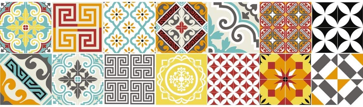 2 Adhesive Stickers for Stairs Tiles, Stylish Ornaments, 2 bandes de 15 x 105 cm - Image 4