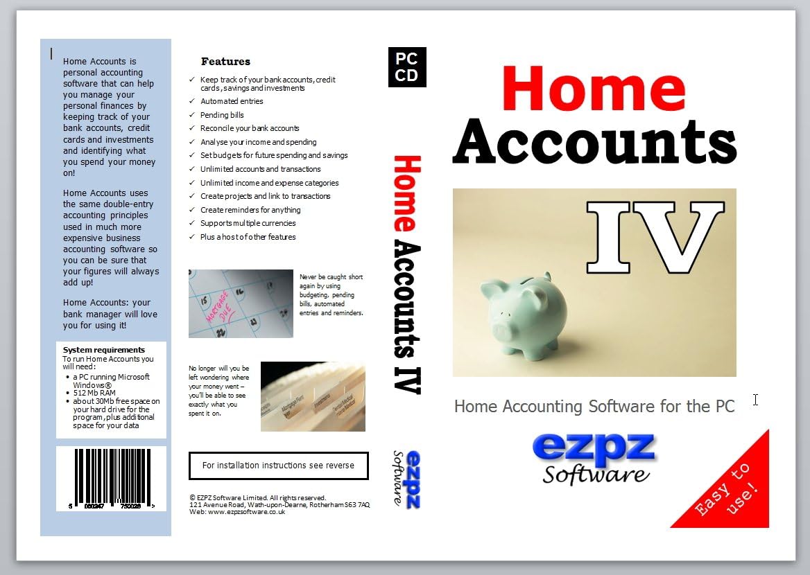 Home Accounts 4 Amazon.co.uk Software