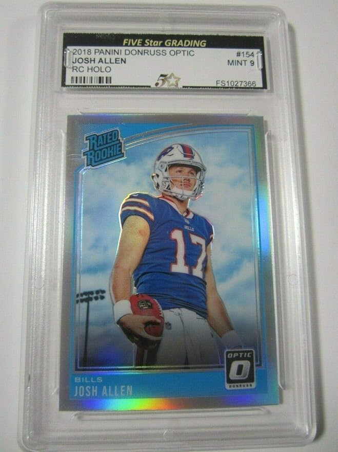 Teatralna Radom Pl Unsigned Football Cards Josh Allen 18 Donruss R 4 The Rookies Sp Rookie Card Pgi 10 Sports Collectibles Base Singles