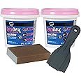 Do it Best Drywall Repair Kit- DAP Drydex (2Pack)- Joint Compound Spackle Patch- Nail Hole Filler- Wall Putty- Plaster Repair- Bundled w/Sanding Block & 3 Pack Putty Knife Set