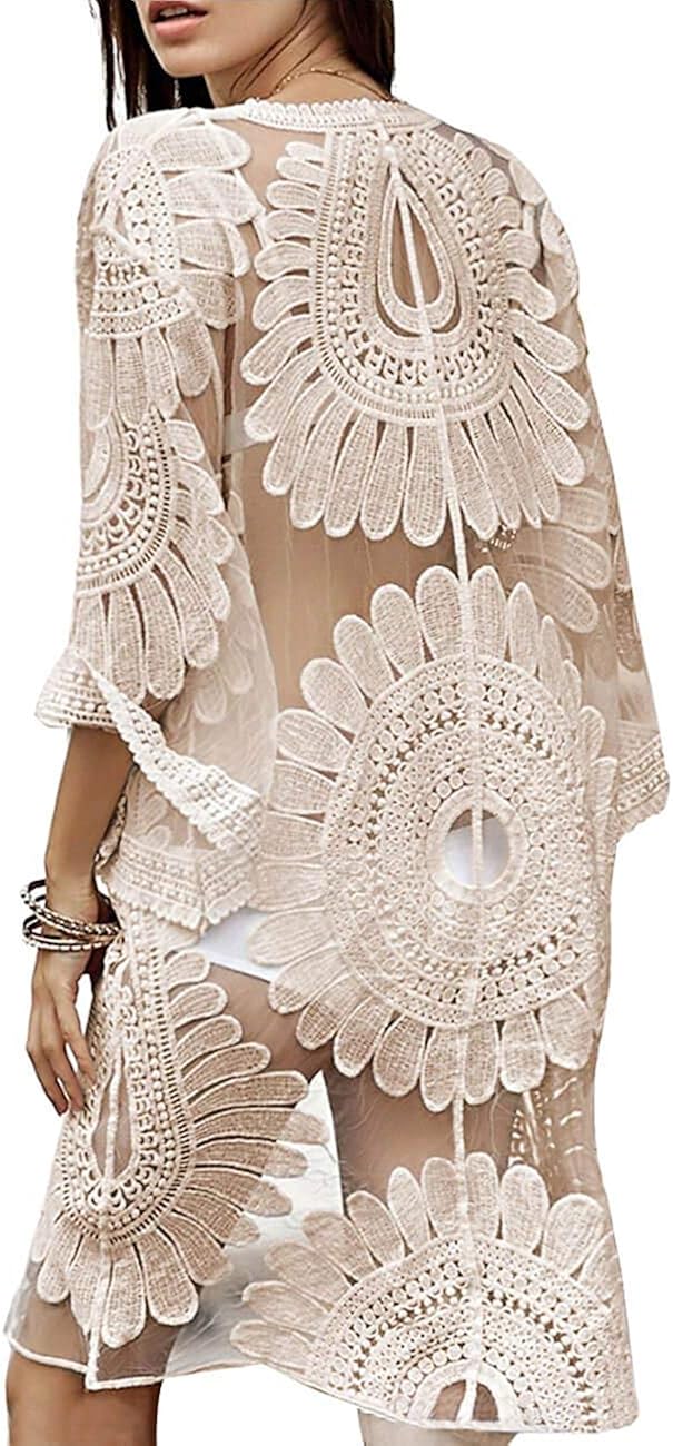 lace crochet beach dress