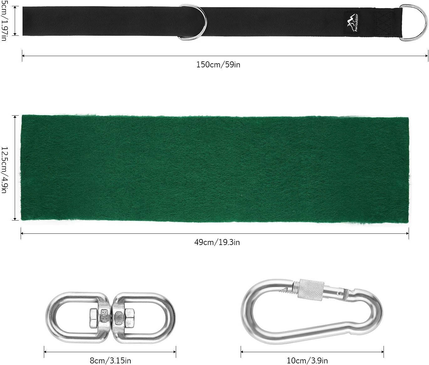 Awroutdoor Tree Swing Hanging Straps - Image 3