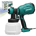 Paint Sprayer, 700W HVLP Spray Gun with 4 Nozzles & 3 Patterns, Paint Gun with Adjustable Spray Width, Paint Sprayers for Home Furniture, Cabinets, DIY Works, Garden Chairs etc.