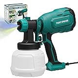 Paint Sprayer, 700W HVLP Spray Gun with 4 Nozzles