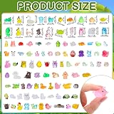 GSrenyu 100pcs Mini Resin Animals Glow In The Dark Luminous Figurines view 2