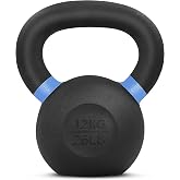 Yes4All Powder Coated Kettlebell, 9-88 lb Cast Iron Weights | Solid One-Piece Construction, Corrosion-Resistant Coating, Secure Grip &amp; No-Wobble Base, Suitable for All Levels