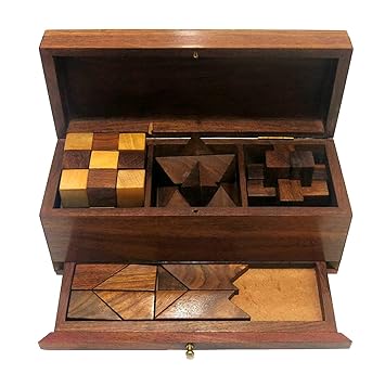 Ages Behind 4 in One Wooden Puzzle Game L-7, W-2.5