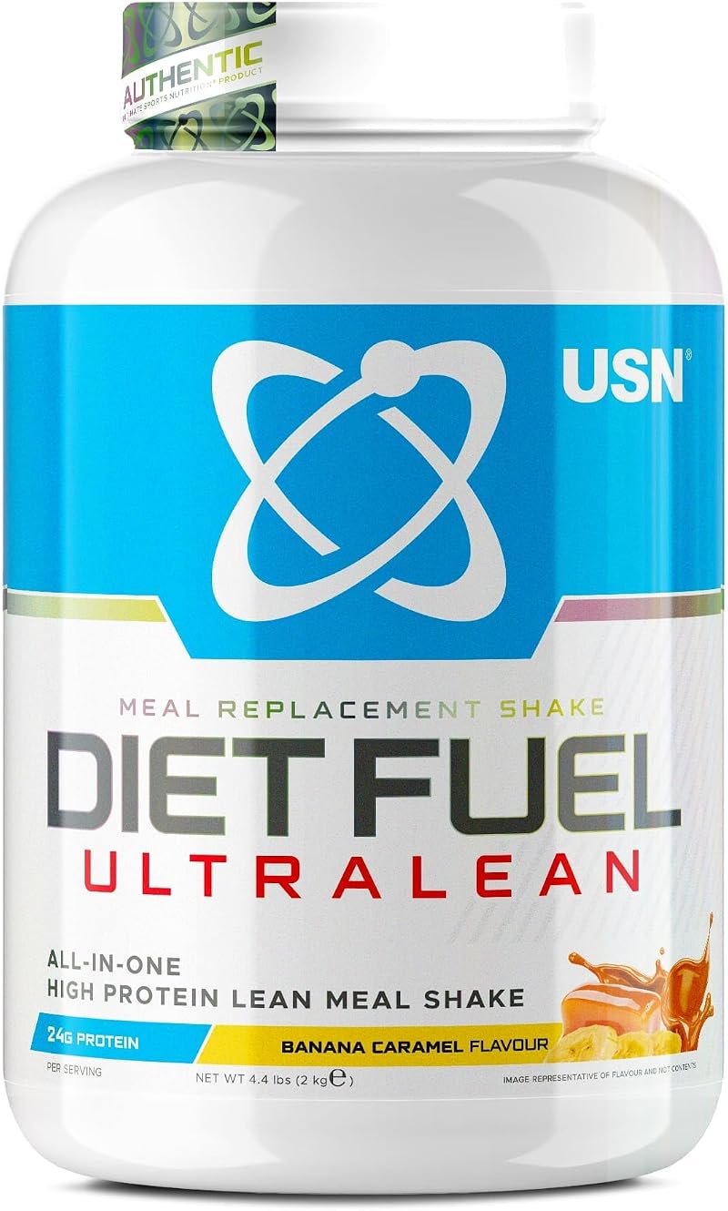 USN Diet Fuel Ultralean Banana Caramel Meal Replacement 2kg 36 Serv