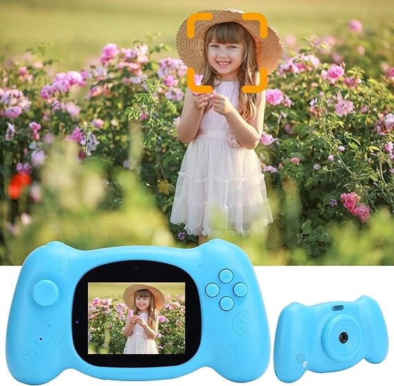 BOTEGRA Children Video Camera Video Recording Digital Video Camera Delayed Photos Playback for Thanksgiving for Birthday for Christmas for Kidsblue
