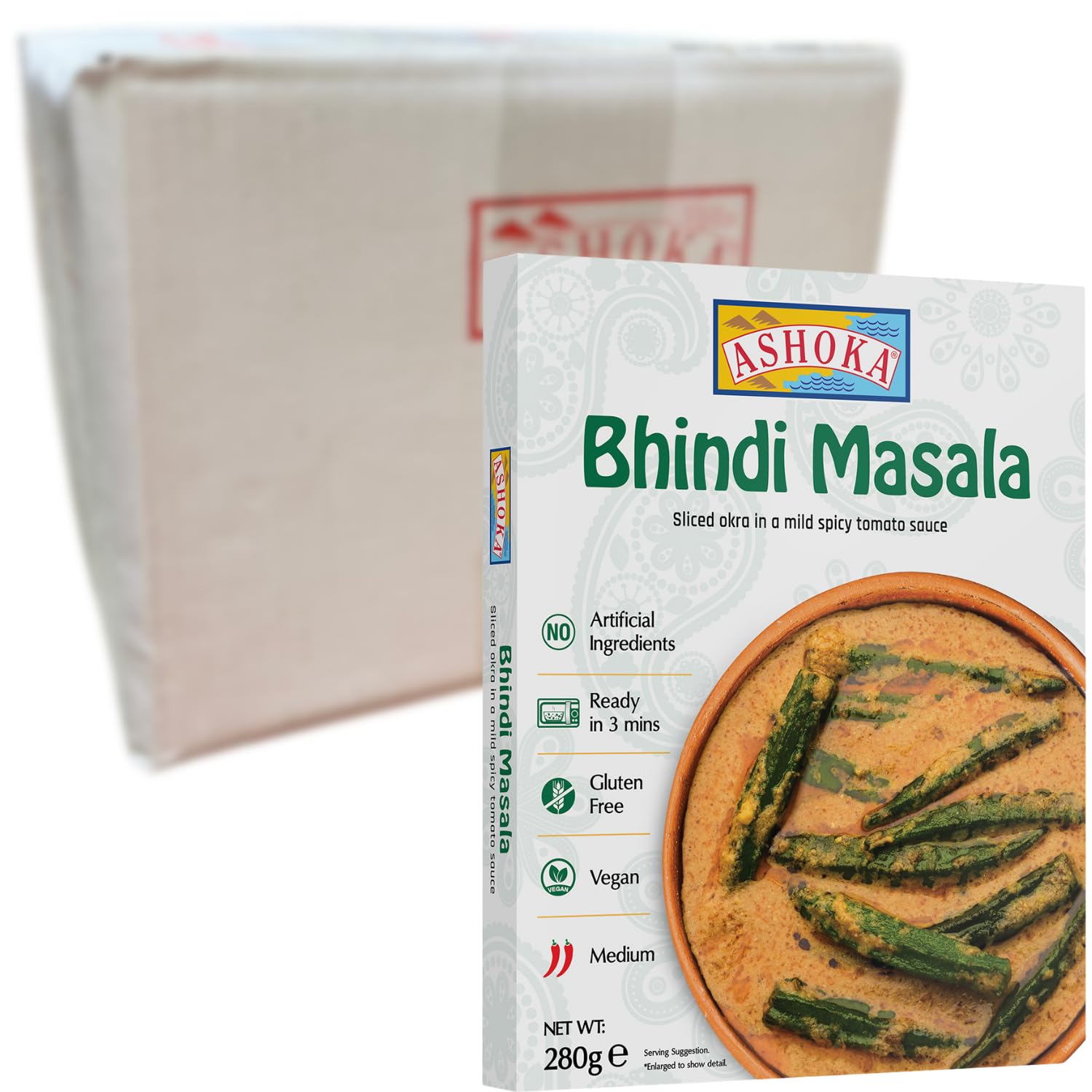 ASHOKA Instant Shahi Rajma, 280 g - Pack of 20