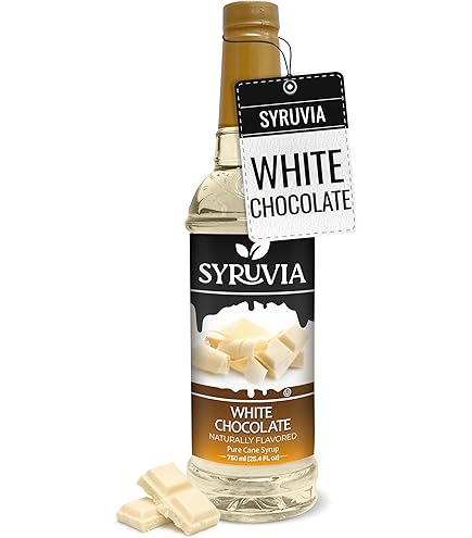 Amazon.com: Syruvia Coffee Syrup, White Chocolate Flavored Syrup