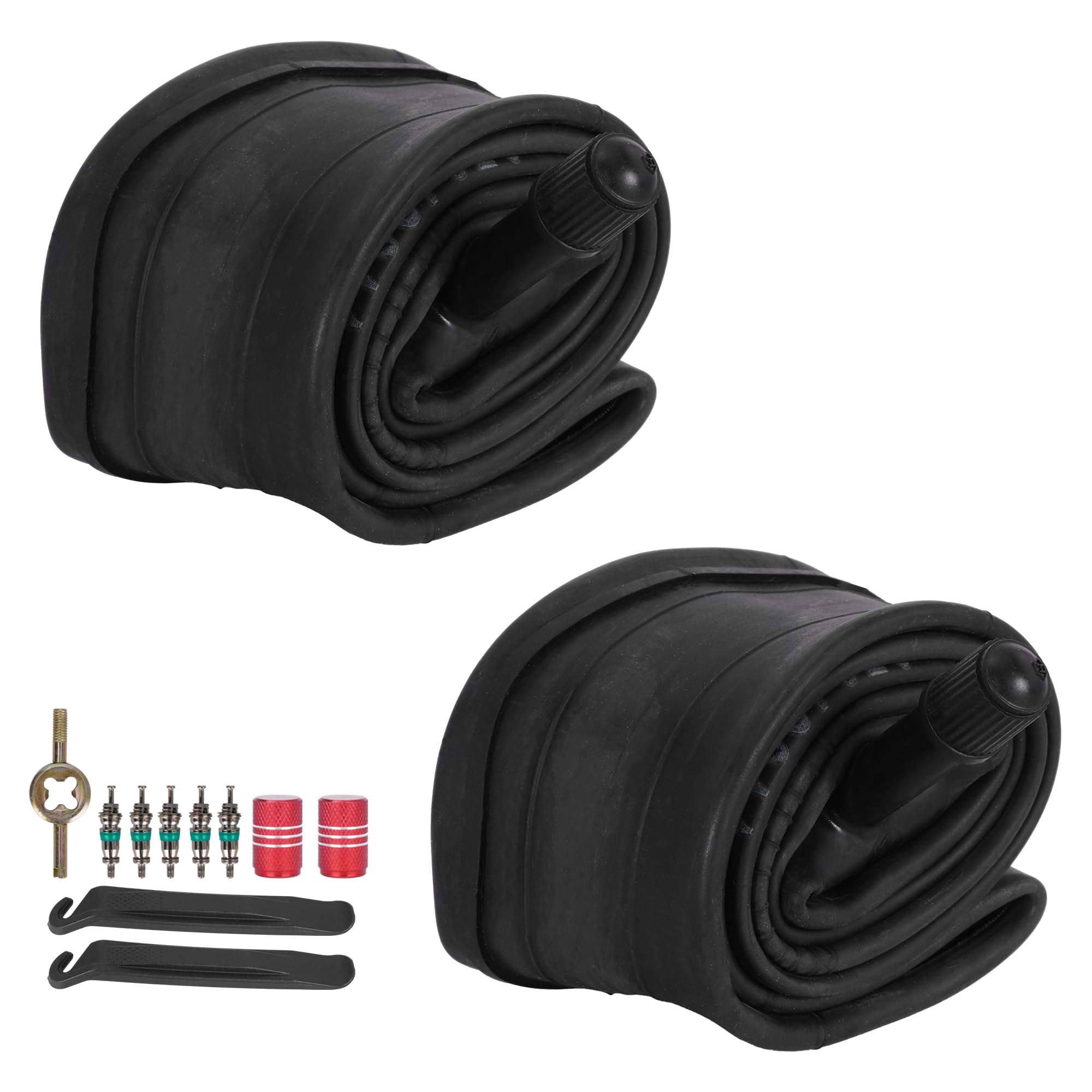 RUTU 12" x 1.75/1.95/2.10/2.125 Bike Tubes with 32mm Schrader Valve Compatible with 12x1.75 12x1.9 12x1.95 12x2.0 12x2.125 Kids Bike Stroller Puncture Proof Inner Tube 2 Pack