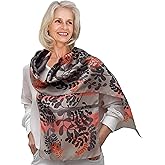 Silk Scarf, Artistic Hand Painted and Printed, Pink, Beige, Grey Floral Scarf, Colorful Birthday Women Gift, Boho Designer Scarves