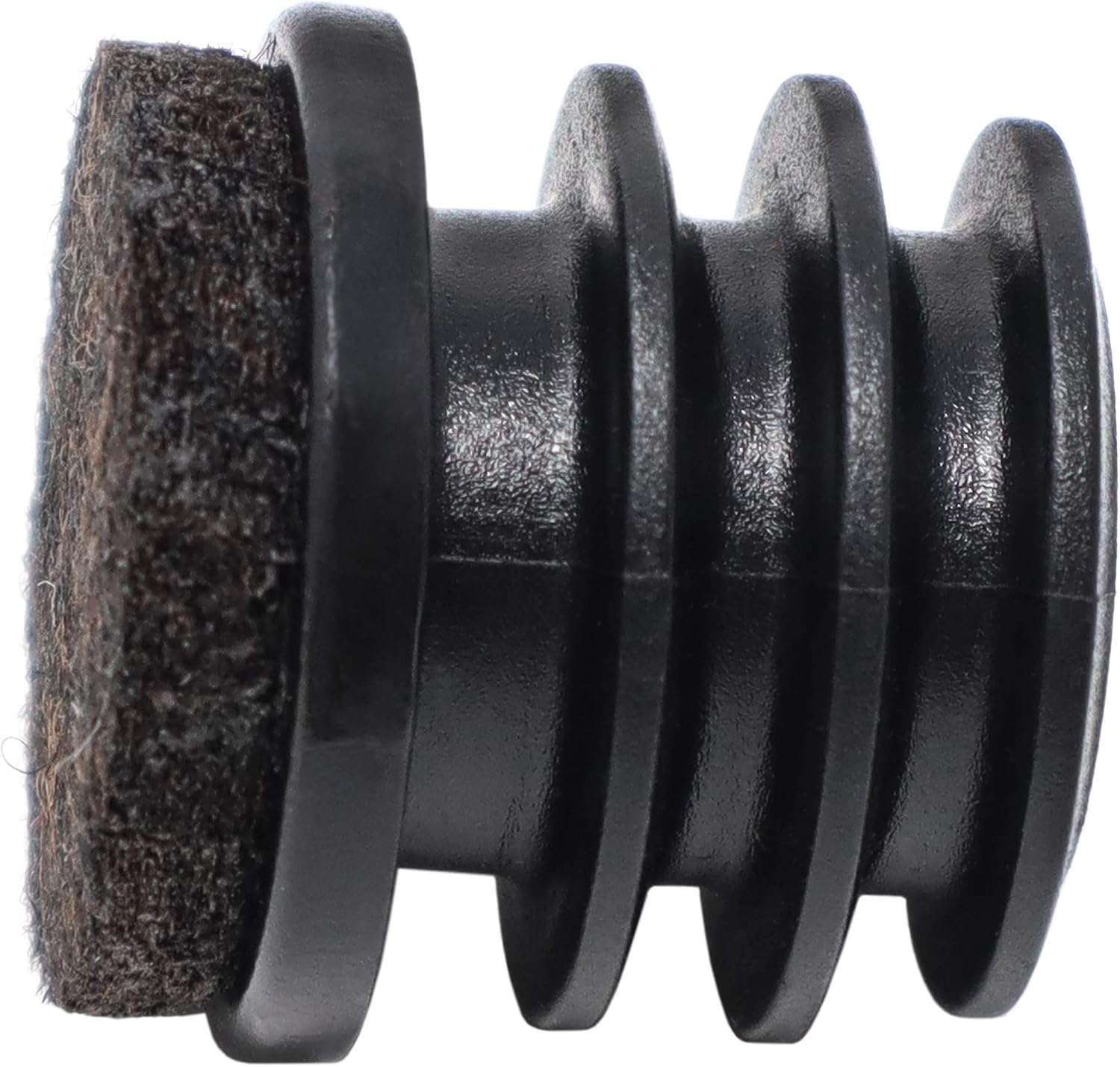Adsamm® / 16 x Felt glides for tubes / black / diameter 21
