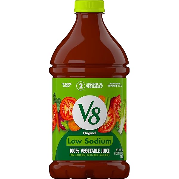 V8 LOW SODIUM ORIGINAL 100% VEGETABLE JUICE, 46...