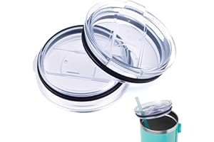 MAGICIANSBOX Compatible with Silver Buffalo Tumbler Lids 40 oz Replacement Lid,2Pack 40 oz Tumbler Lid Replacement Compatible with Silver Buffalo Stainless Steel Tumblers,Leak-Proof and Splash Resistant Design.
