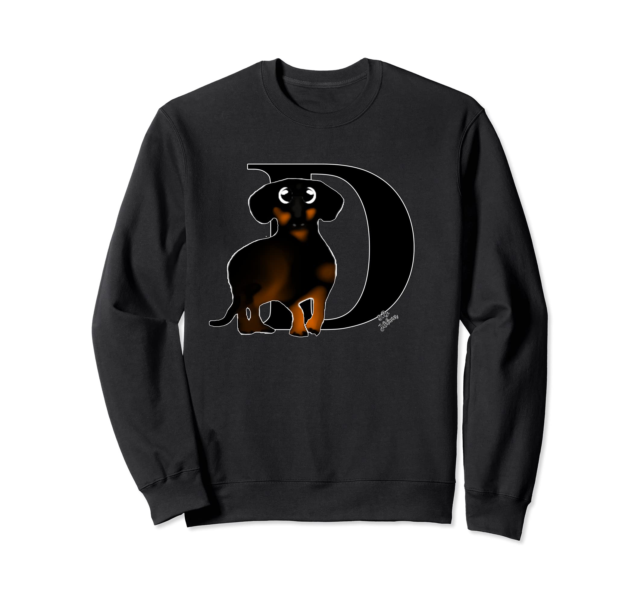 Dachshund outfit cute dog Alphabet Dachshund Sweatshirt
