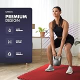KAYMAN Gym Floor Nonslip Interlocking EVA Mats 60x60cm Red 4 Pack 15.5 sq ft view 3