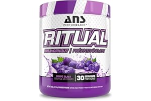 ANS Performance Ritual Pre Workout (30 servings, 12.7 oz) - Complete Preworkout Formula - Energy, Focus, & Strength - Increas