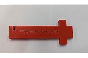 FITTER CRITTER Termite Bait Station Key Tool, Exclusive Pain-Free Design, Comfortable & Easy to Use, High Visibility Colors (Red)
