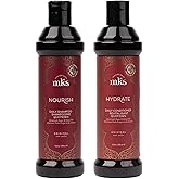MKS eco Nourish Shampoo, Original Scent (10 fl oz) + MKS eco Hydrate Conditioner, Original Scent (10 fl oz) - Moroccan Argan Oil, Hemp Seed Oil - Vegan, Cruelty Free
