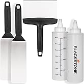 Blackstone Professional Grade Accessory Tool Kit (5 Pieces) 16 oz Bottle, Two Spatulas, Chopper/Scraper and One Cookbook-Perf