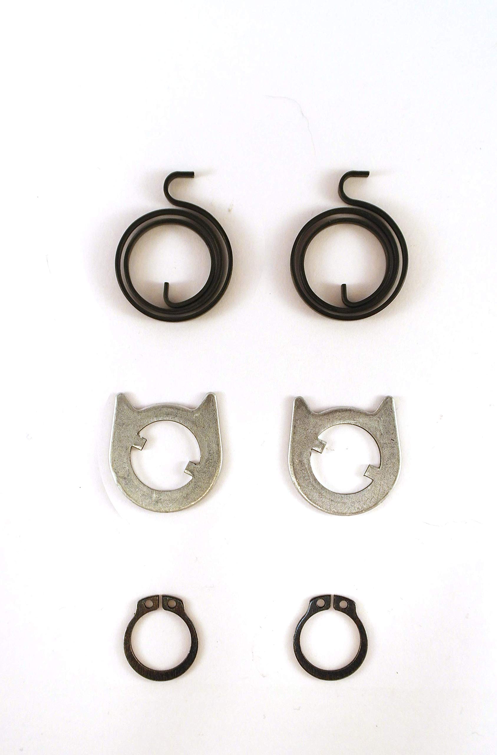 FixitFlo Door Handle KIT for Repairs of Springs 2.5 Turns x 2.5mm, Cam Washers and Circlips (KIT 2, Two Kits)