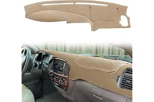 Fcovergurus Dash Cover Mat Custom Fit for 2000-2006 Toyota Tundra/ 2001-2007 Toyota Sequoia, Dashboard Cover Pad Carpet Protector F125 (Beige)
