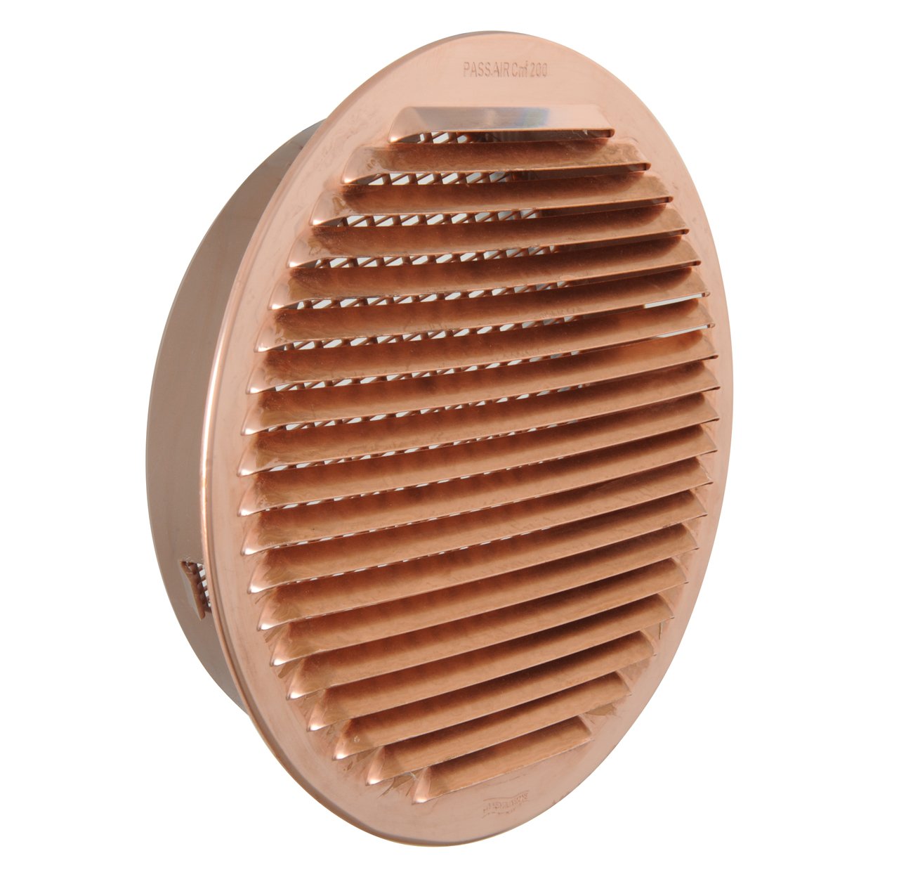 The gtrp200r-y Ventilation Grill Round Recessed, Copper, 230 mm