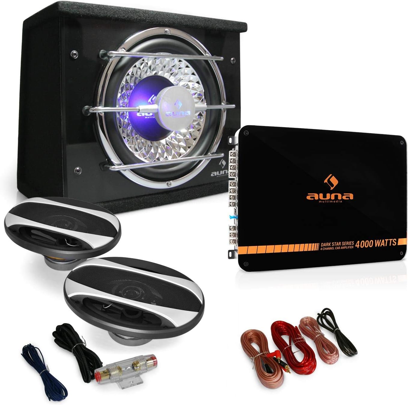 AUNA 2.1 Car Audio HiFi System 'Black Line 320' Speaker Amazon.co.uk