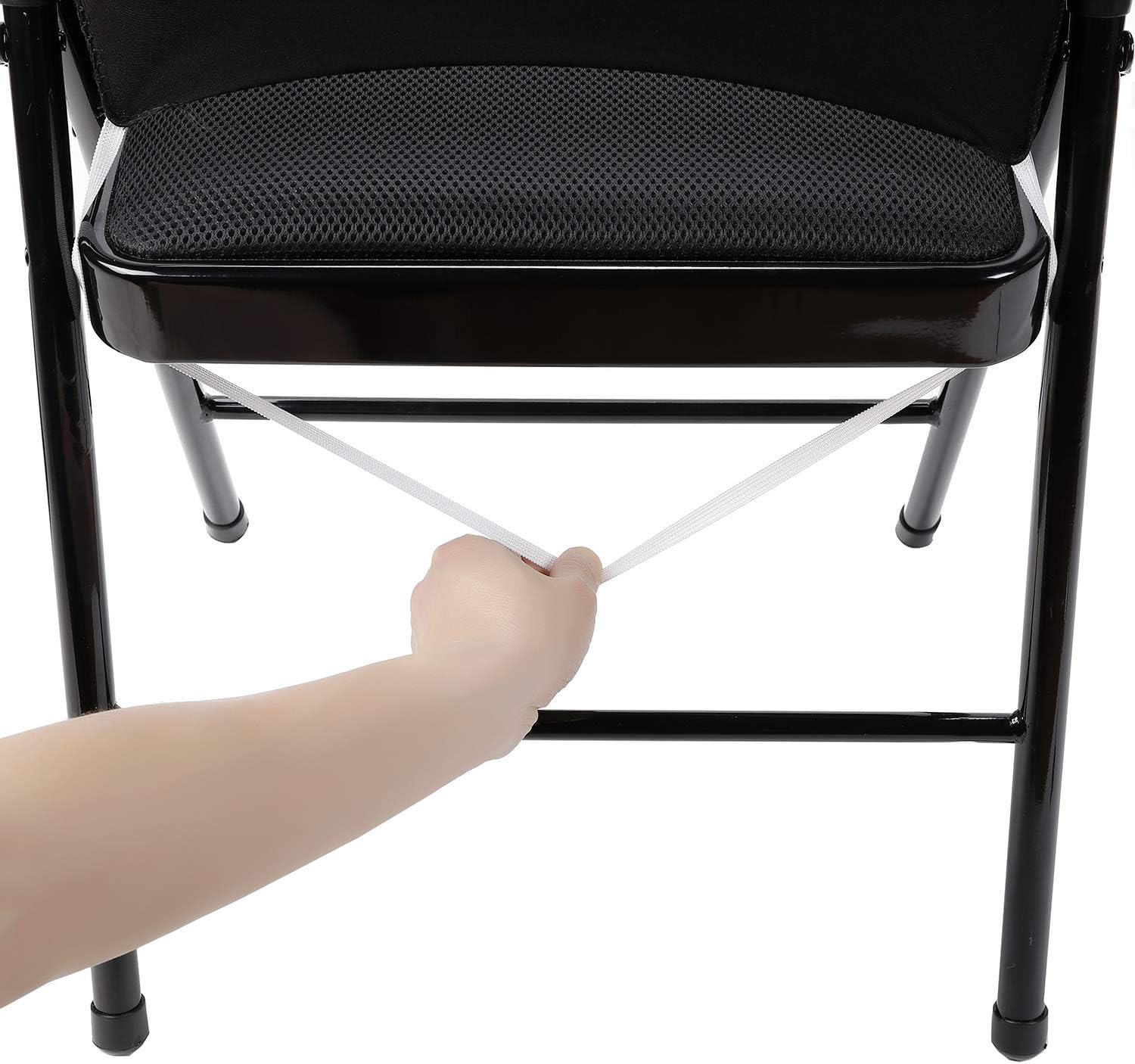 12pcs Stretch Spandex Folding Chair Cover for Wedding Party Dining Banquet Event (12, White): Kitchen & Dining