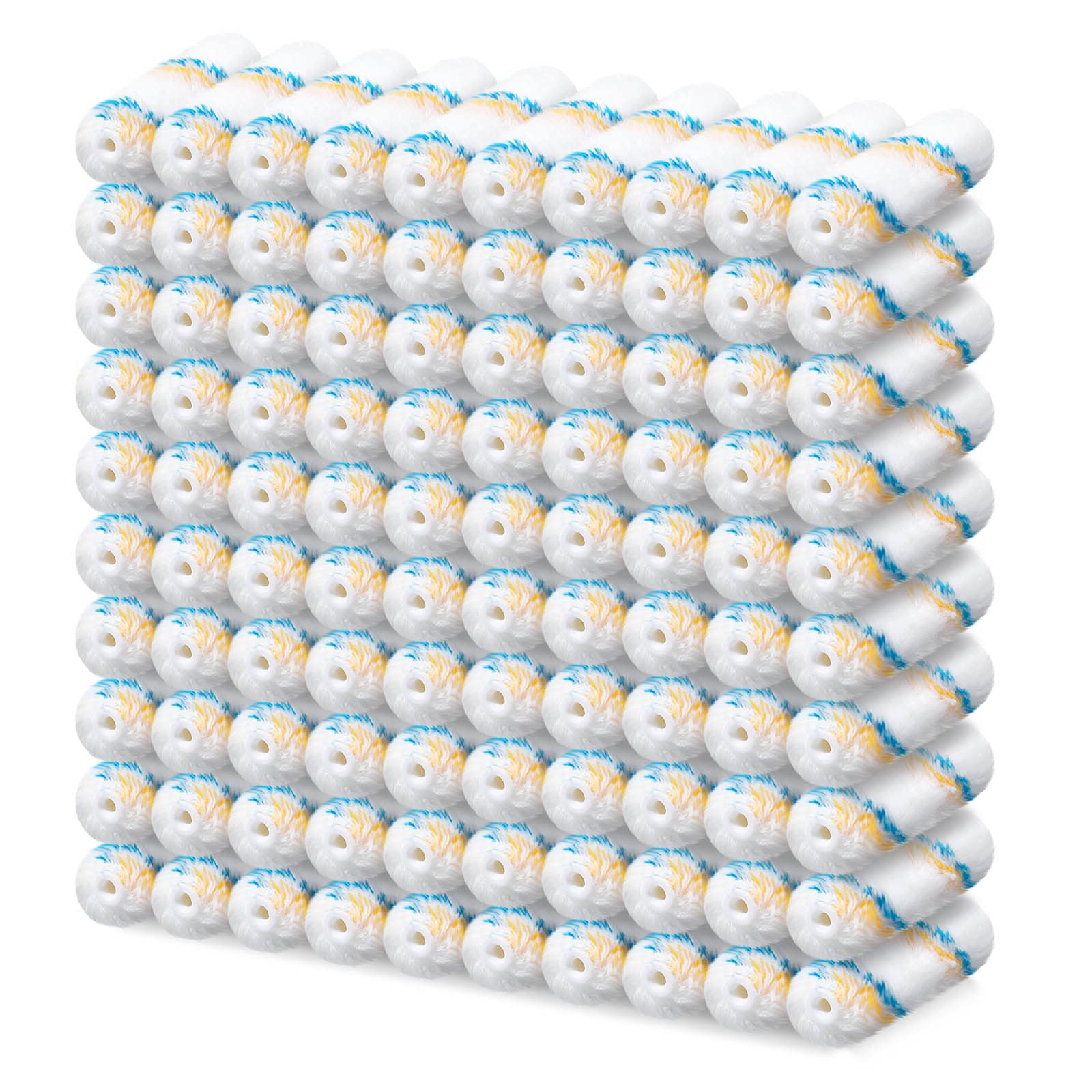 Photo 1 of 100 Pieces Mini Paint Roller Covers Bulk Small Roller Nap Household for House Painting DIY Craft Home Wall Repair Tool Kit Supplies (6 Inch)
