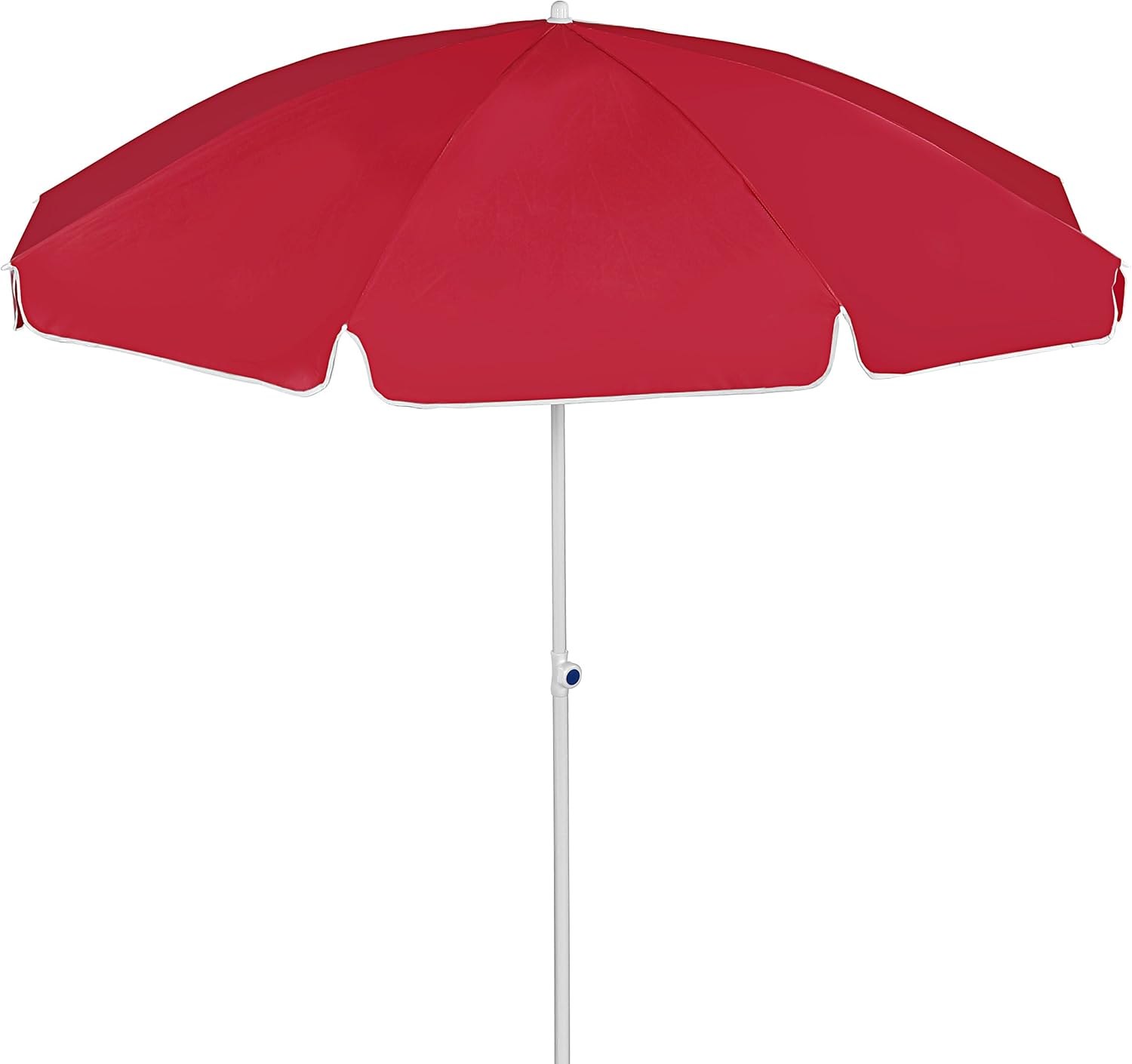 Dehner Gute Wahl Sonnenschirm Saturn, Ø 200 cm, Höhe 180 cm, Polyester, rot