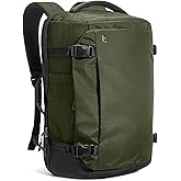 tomtoc Travel Backpack 40L, TSA Carry On Bag Flight Approved, PFAS Free | Carry on Luggage Backpack for Men Women,Water-resistant Business Airplane Rucksack for Travel Essentials Fit 17.3 Inch Laptop
