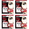 Ardell Press On False Eyelashes Wispies, Self-Adhesive Natural Look Lashes, Eye Makeup - Black, 4-Pack