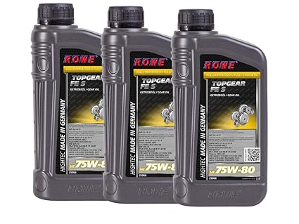 3 (3x1) Liter ROWE HIGHTEC TOPGEAR FE SAE 75W-80 S