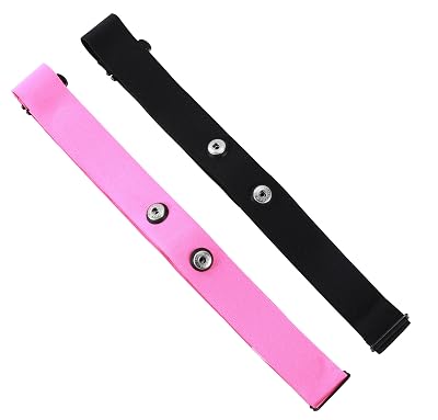 Rich Green Valley Heart Rate Monitor Chest Strap Compatible with Polar H10 H9 H7 H1 Wahoo Tickr Garmin HRM CooSpo,Black&Pink Small