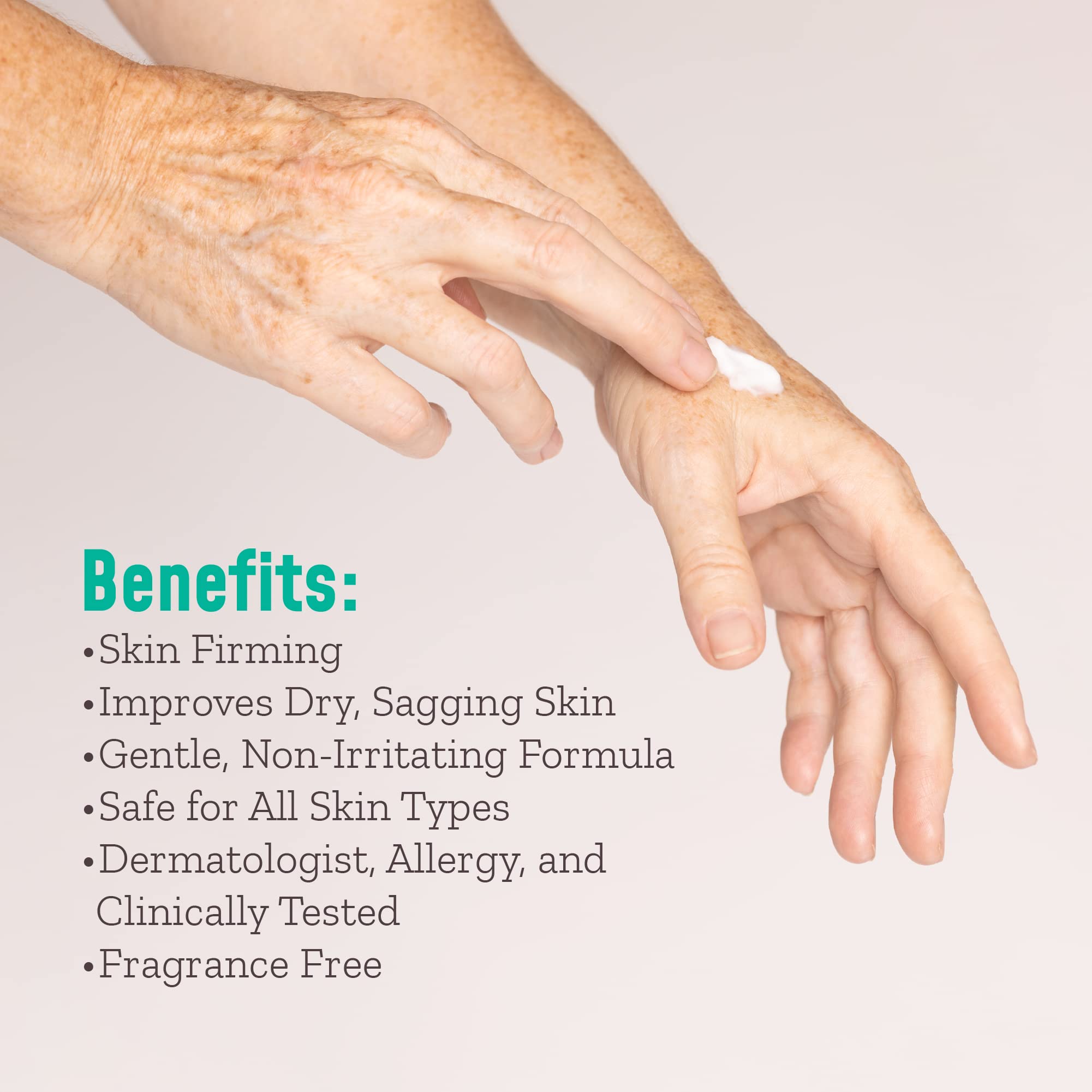 Nuventin Collagen Firming Cream Dry Skin Rescue Moisturizer Lotion W/Aloe Vera & Green Tea. Skin Care Anti Aging Collagen Face & Body Lotion For Wrinkle Repair, Sagging Skin, & Dry Skin, 15 Fl Oz