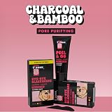 T-Zone Charcoal Bamboo Nose Pore Strips 6 Pack Blackhead Remover Unclogs Pores view 3