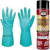 Fast-Acting Paint Stripper - Jasco Premium Paint &amp; Epoxy Remover - 16 Oz - Removes Paint Epoxy Varnish Lacquer Shellac Synthetic Coatings and More - Available with Omni Depot Gloves