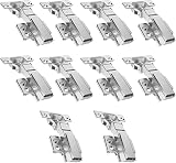 AOLISHENG 10 Pcs 35mm Soft Close Cabinet Hinges 100 Degree Full Overlay view 1